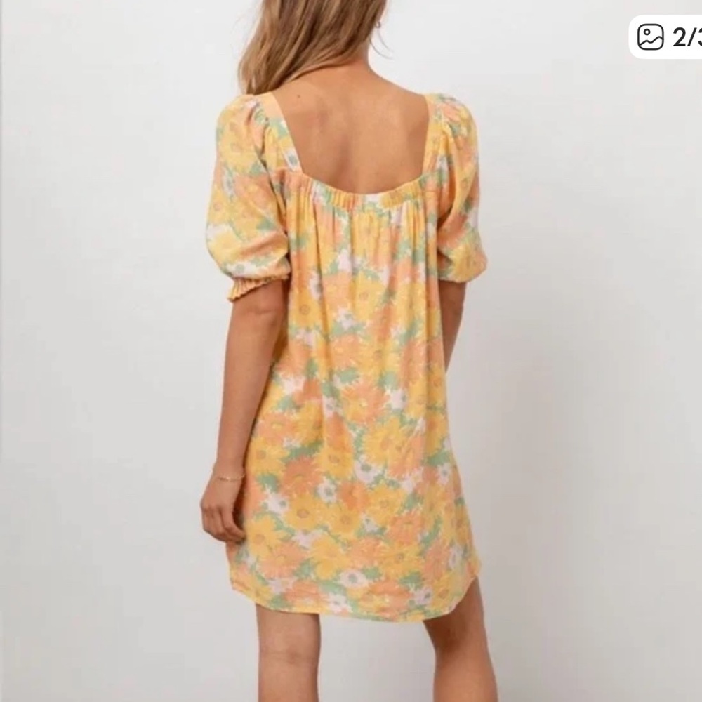 RAILS Isa Daisy Meadow Linen Blend Dress Size XS - Picture 2 of 4